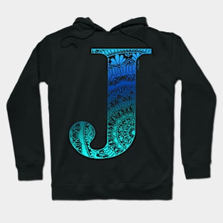 Mandala Letter Capital J Hoodie